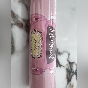 Wedding day car sticker Pink 'Just Married' car window decal